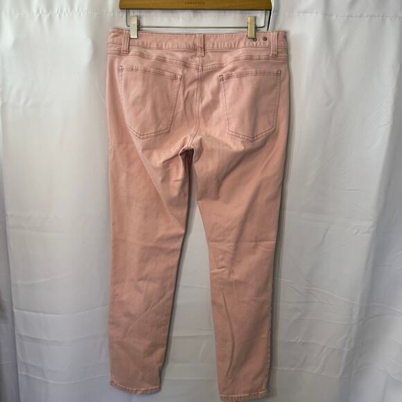 CAbI Curvy Skinny Ankle Jeans in Nectar Pink Women's Size 12 Style #224 - Picture 3 of 8